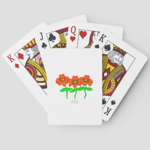 Mooie Tiger Lilies Spelen Kaarten