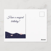 Mooie tijd met roze flamingo Tea Briefkaart (Achterkant)