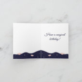 Mooie tijd met roze flamingo Tea Notitiekaartje (Binnen)