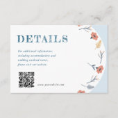 Mooie tijdloze bloemenbruiloft behuizing Kaart (Voorkant)