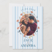 Mooie Tijdloze Retro bruiloft uitnodigingen (Voorkant)