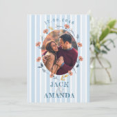 Mooie Tijdloze Retro bruiloft uitnodigingen (Staand voorkant)