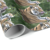 Mooie tijger die zijn neus laat vallen cadeaupapier (Rol Hoek)