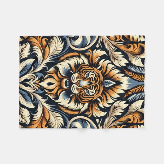 Mooie tijger fleece deken (Voorkant (Horizontaal))