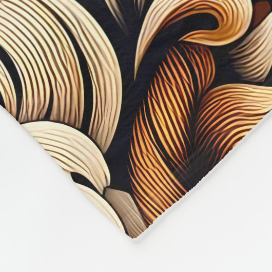 Mooie tijger fleece deken (Hoek)