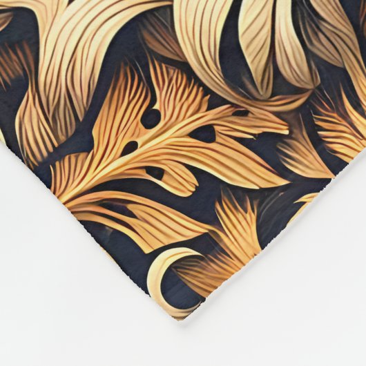 Mooie tijger fleece deken (Hoek)