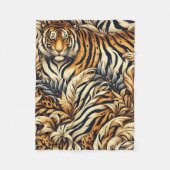 Mooie tijger fleece deken (Voorkant)