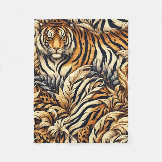Mooie tijger fleece deken (Voorkant)