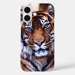 Mooie Tijger Gezicht Dier Wildlife iPhone 16 Hoesje