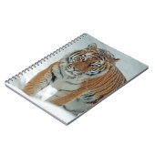 Mooie tijger in sneeuw notitieboek (Linkerzijde)