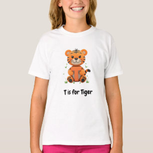 Mooie Tijger Kinder T-Shirt T is voor Tijger Alf