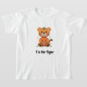 Mooie Tijger Kinder T-Shirt   T is voor Tijger Alf