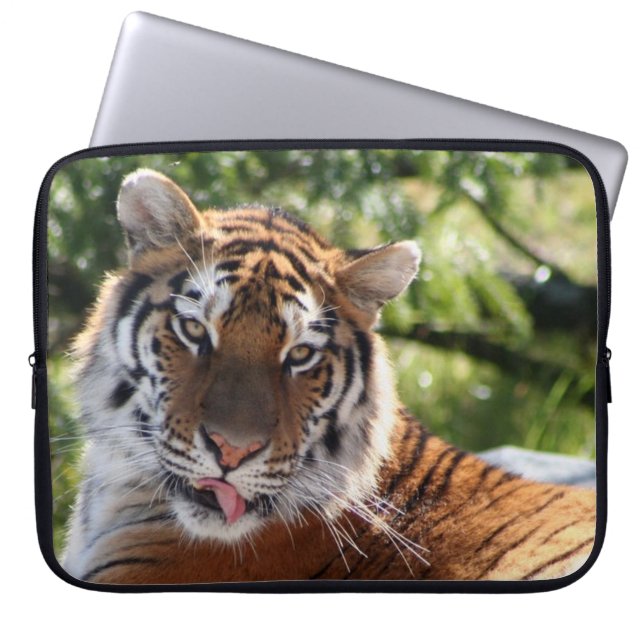 Mooie tijger laptop sleeve (Voorkant)