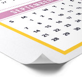 Mooie Tijger Lelie 2025 Kalender Poster (Hoek)