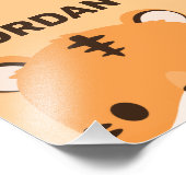 Mooie tijger met gepersonaliseerde naam fotoafdruk foto afdruk (Hoek)