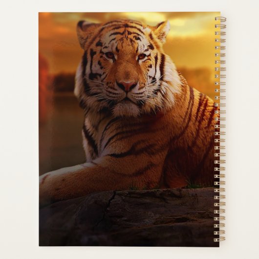 Mooie tijger planner (Achterkant)