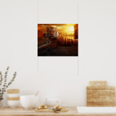 Mooie tijger poster (Keuken)