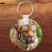 Mooie tijgergezicht sleutelhanger (Voorkant)