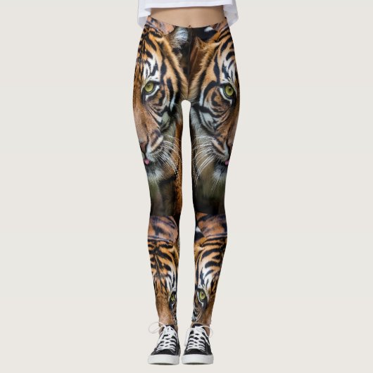 Mooie tijgerleggings leggings (Voorkant)