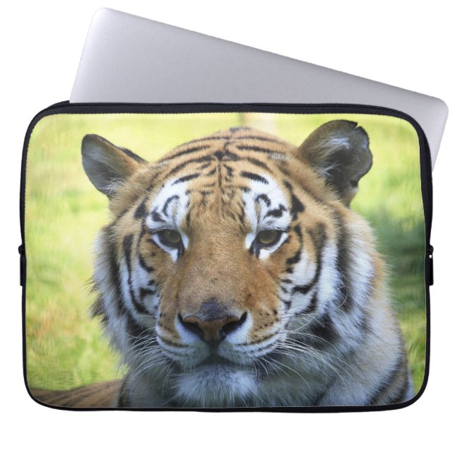 Mooie tijgerportret laptop sleeve (Voorkant)