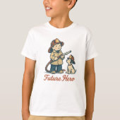 Mooie toekomstige brandweerman shirt (Voorkant)