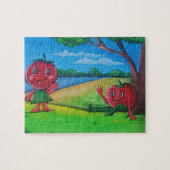 Mooie Tomaat Vrienden Kinderpuzzel Legpuzzel (Horizontaal)