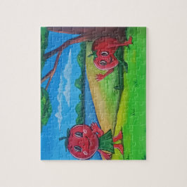 Mooie Tomaat Vrienden Kinderpuzzel Legpuzzel