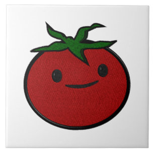 Mooie Tomaten Borduurwerk Print Decoratie Tegeltje