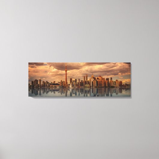 Mooie Toronto, Ontario, Canada op het water Canvas Afdruk (Voorkant)