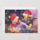 Mooie tot bewezen Naughty Funny Holiday Card Feestdagenkaart (Voorkant)