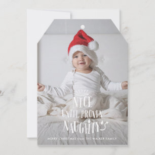 Mooie tot bewezen Naughty Funny Holiday Card Feestdagenkaart