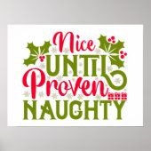Mooie tot bewezen ondeugende kerstdruk poster (Voorkant)