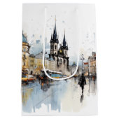 Mooie touch van de Tsjechische hoofdstad Medium Cadeauzakje (Achterkant)