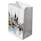 Mooie touch van de Tsjechische hoofdstad Medium Cadeauzakje (Achterkant Gekanteld)