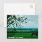 Mooie Tractor Platteville, Wisconsin Briefkaart (Voorkant / Achterkant)