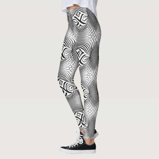 Mooie Traditionele Abstracte Kunst Leggings (Links)