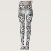 Mooie Traditionele Abstracte Kunst Leggings (Voorkant)