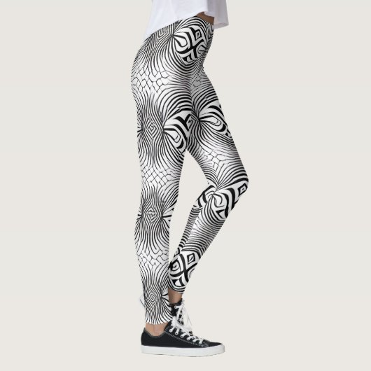 Mooie Traditionele Abstracte Kunst Leggings (Rechts)
