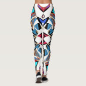 Mooie Traditionele Abstracte Kunst Leggings (Achterkant)