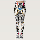 Mooie Traditionele Abstracte Kunst Leggings (Voorkant)
