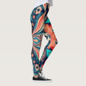 Mooie Traditionele Abstracte Kunst Leggings (Rechts)