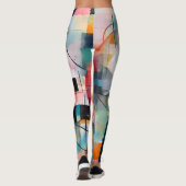 Mooie Traditionele Abstracte Kunst Leggings (Achterkant)