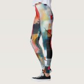 Mooie Traditionele Abstracte Kunst Leggings (Links)