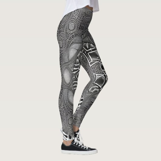 Mooie Traditionele Abstracte Kunst Leggings (Rechts)