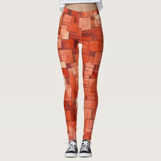 Mooie Traditionele Abstracte Kunst Leggings (Voorkant)