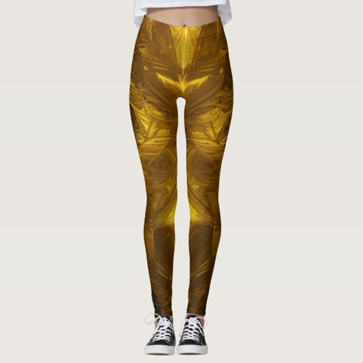 Mooie Traditionele Abstracte Kunst Leggings (Voorkant)