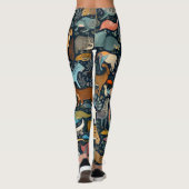 Mooie Traditionele Abstracte Kunst Leggings (Achterkant)