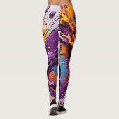 Mooie Traditionele Abstracte Kunst Leggings (Achterkant)