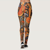 Mooie Traditionele Abstracte Kunst Leggings (Achterkant)