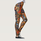 Mooie Traditionele Abstracte Kunst Leggings (Rechts)